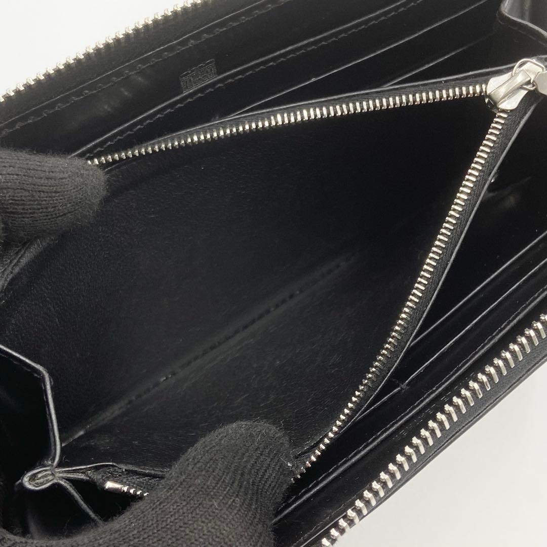 ホワイトハウスコックス　ブライドルレザー　長財布　ラウンドファスナー　ブラック