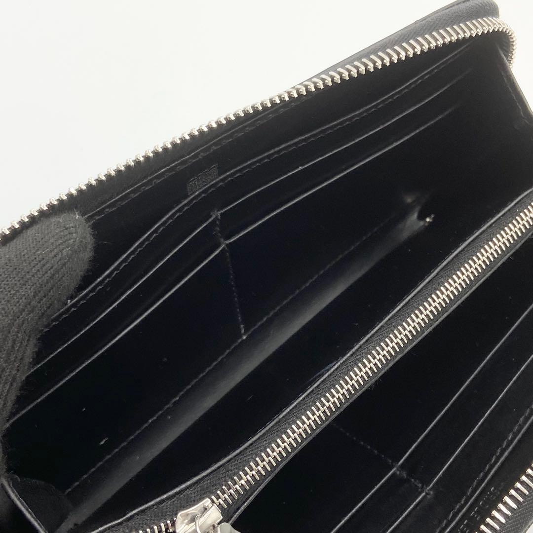 ホワイトハウスコックス　ブライドルレザー　長財布　ラウンドファスナー　ブラック