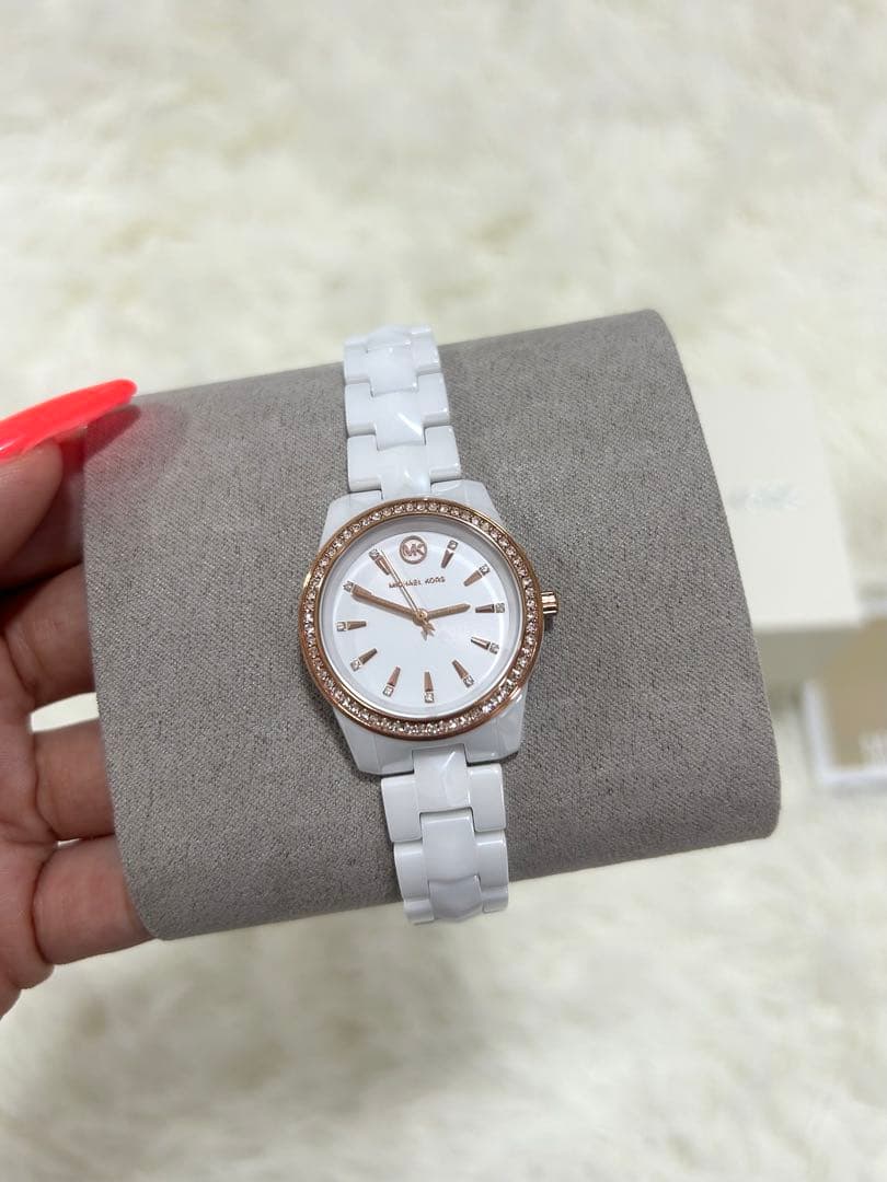 ✨【新品】MICHAEL KORS ホワイトローズゴールド 時計