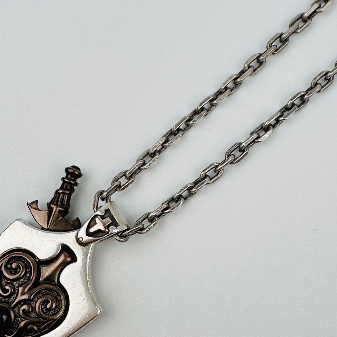 美品　希少　ロードキャメロット　盾と剣のネックレス　アクセサリー　シルバー925