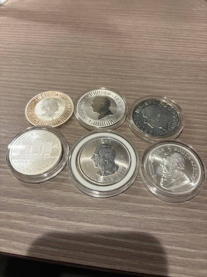 銀貨6枚セット トロイオンス