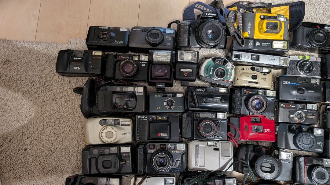 コンパクトフィルムカメラセット 50台以上ジャンクまとめ売り