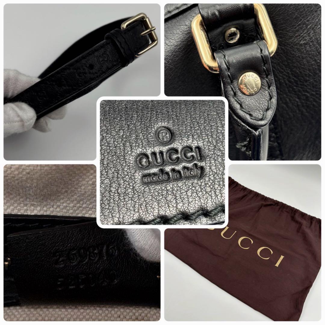 ✨極美品✨　GUCCI ハンドバック　シマ　2way ミニボストン　希少　付属品