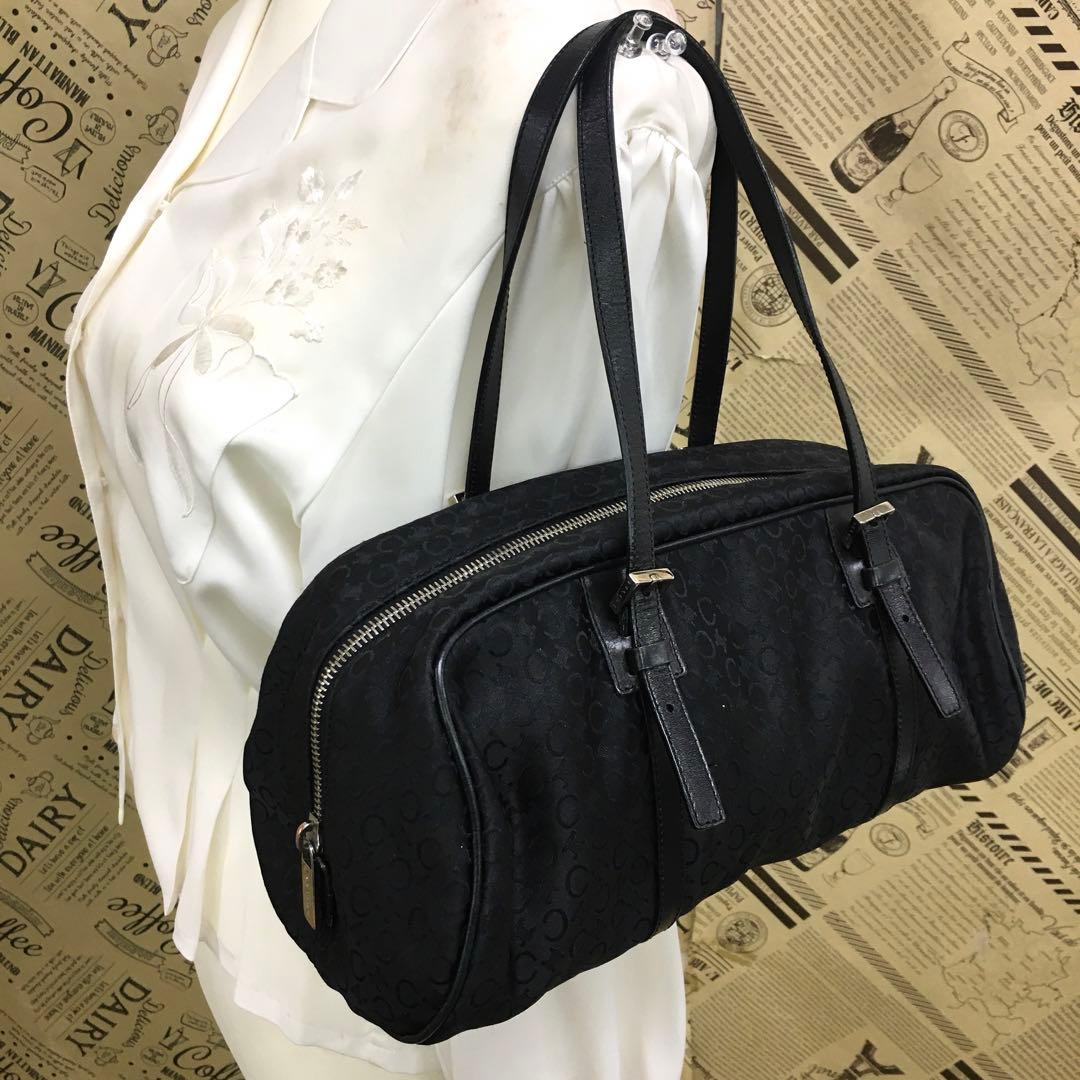 セリーヌ トート ドラム ボストンバッグ Cマカダム フォーマル FR512