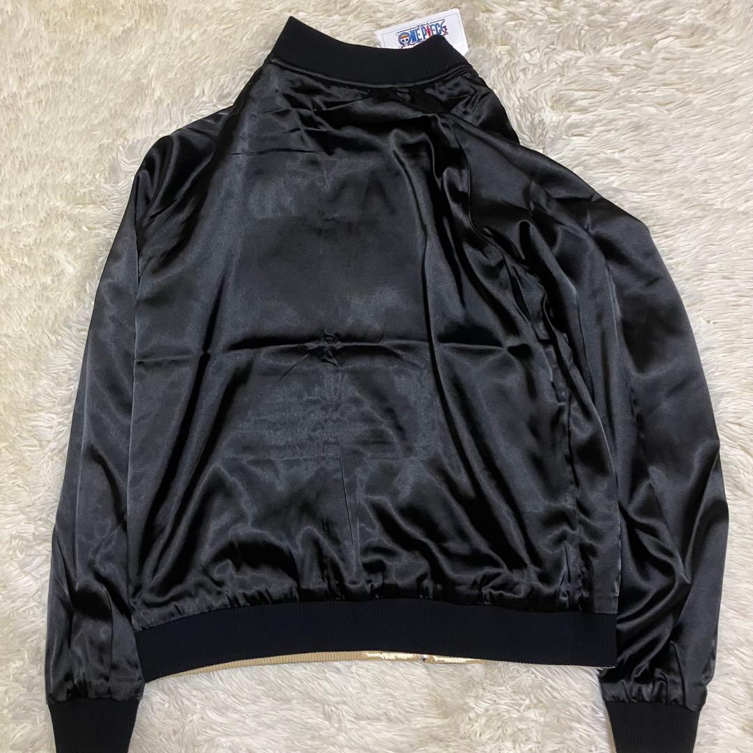 未使用　ワンピース　ルフィ　スカジャン　ニカ　手配書　リバーシブル　M