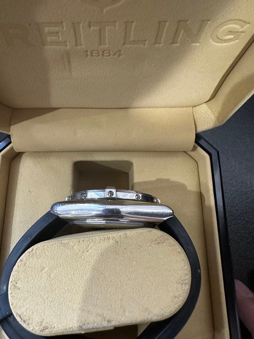 BREITLING ヘッドウィンド　ブルーダイヤルラバーブレスレット