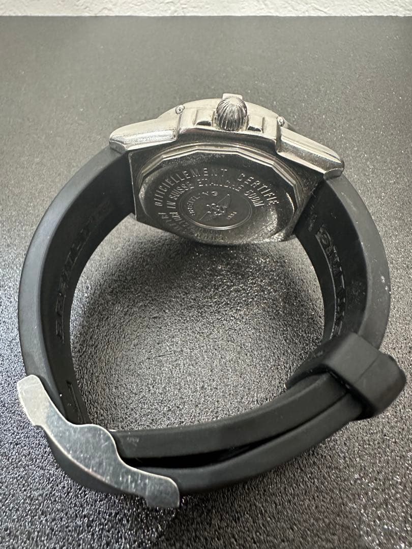 BREITLING ヘッドウィンド　ブルーダイヤルラバーブレスレット