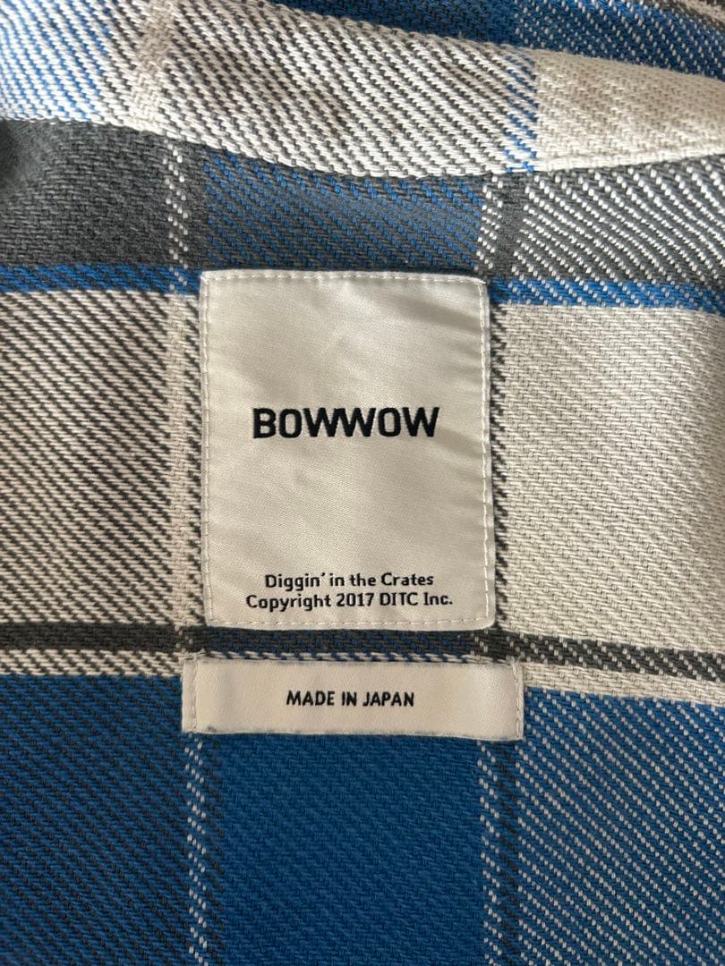 BOWWOW ダメージ加工　チェックネルシャツ　リペア FIVEBROTHERS
