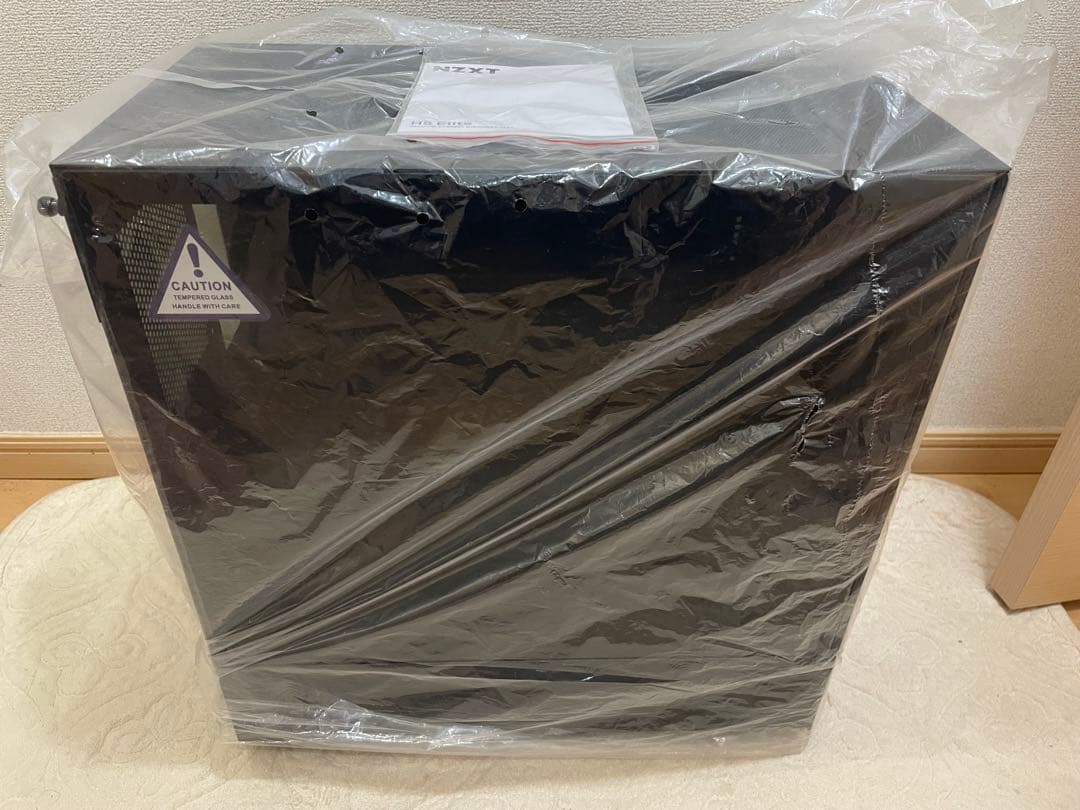 ブラックPCケース 透明サイドパネル付き