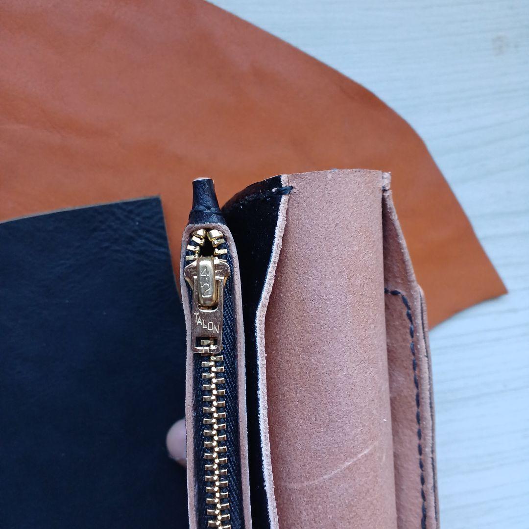 トラッカーウォレット　ロング　茶芯　ハンドメイド　42TALON復刻