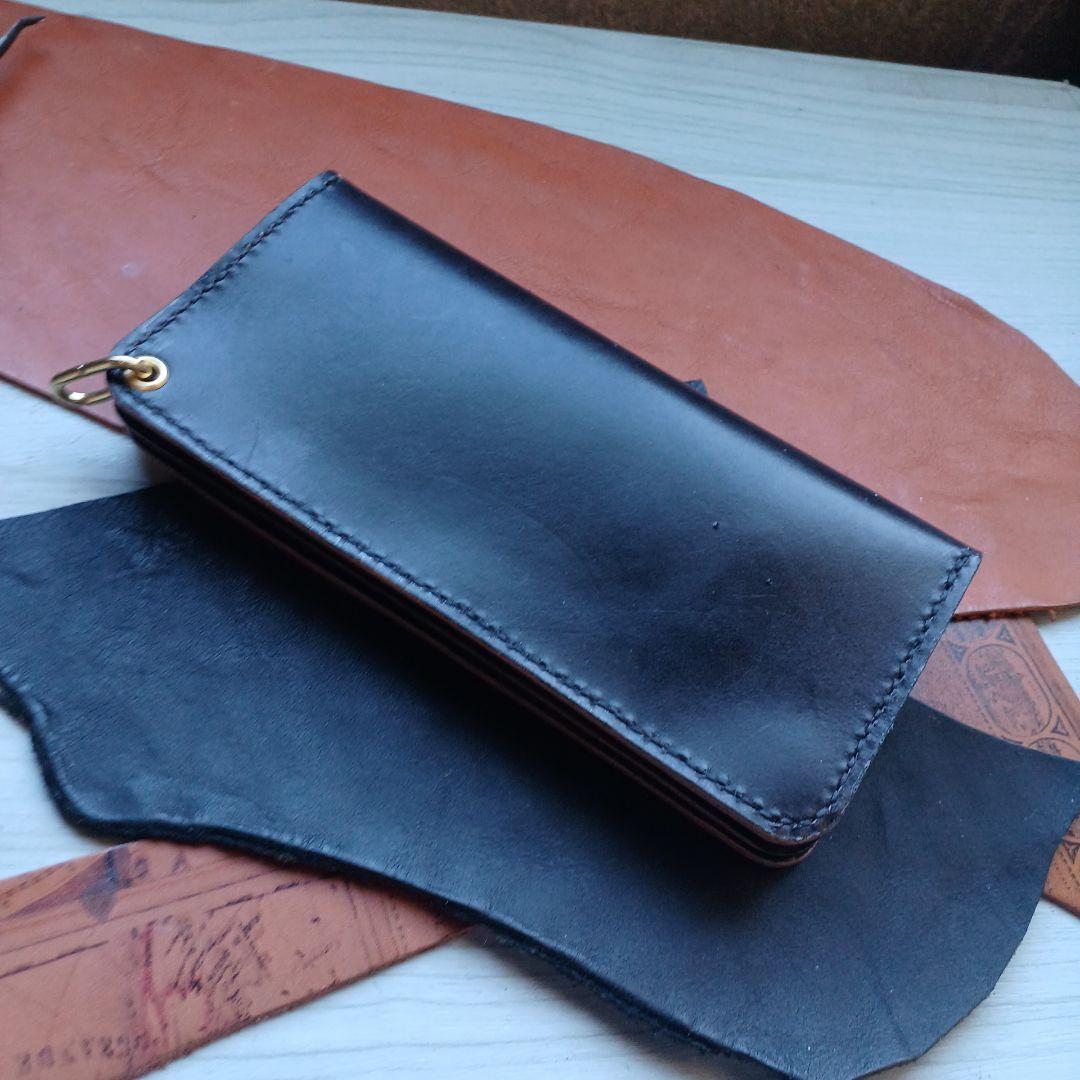 トラッカーウォレット　ロング　茶芯　ハンドメイド　42TALON復刻