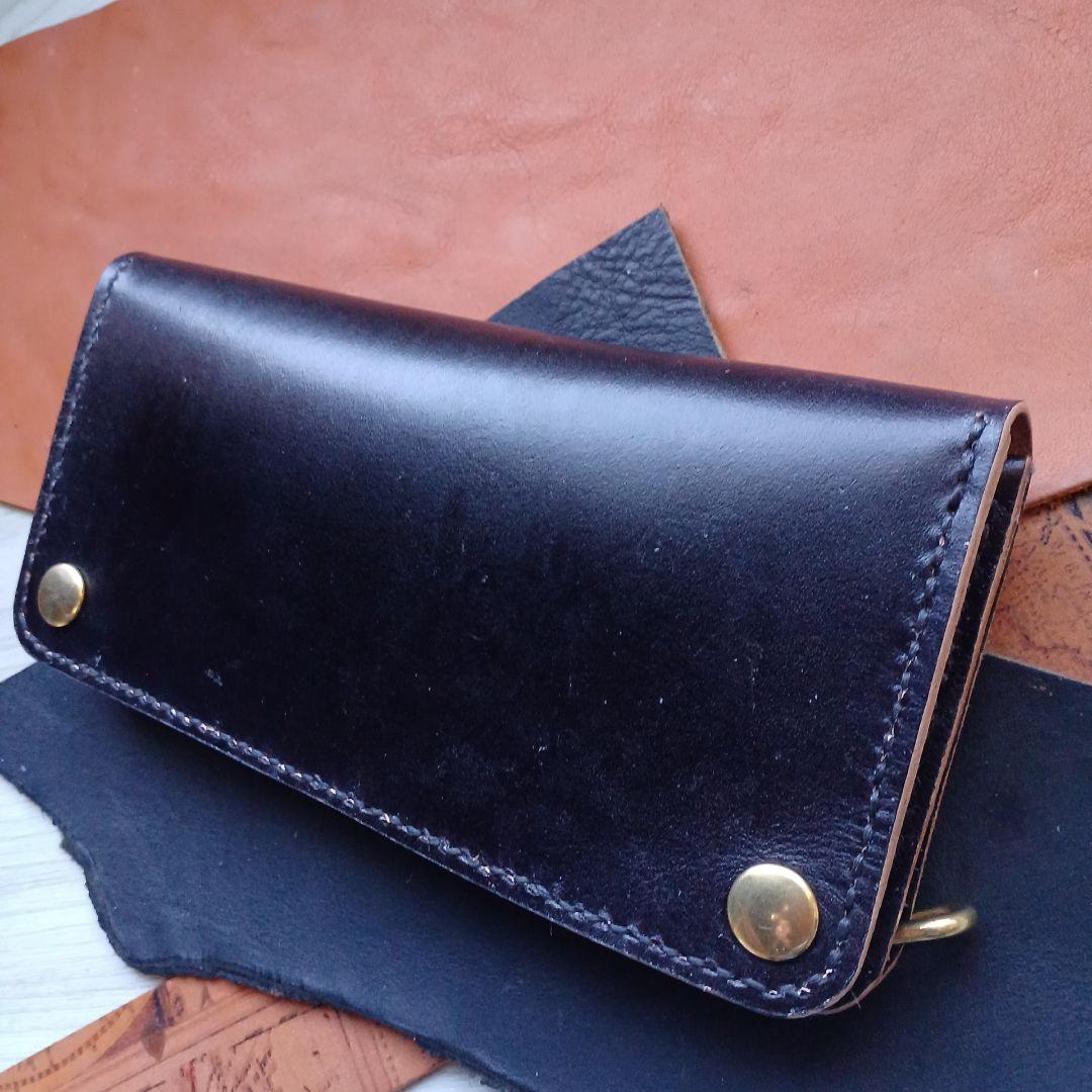 トラッカーウォレット　ロング　茶芯　ハンドメイド　42TALON復刻