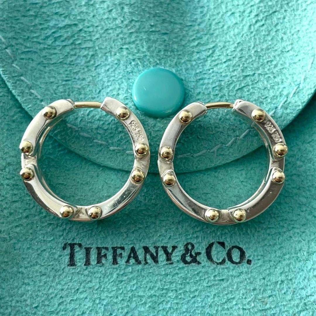 TR44 ティファニー ゲートリンク フープ ピアス 750 SO3fe