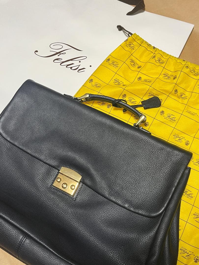 Felisi フェリージ シュリンクレザーブリーフバッグ1997/6/LD+DS