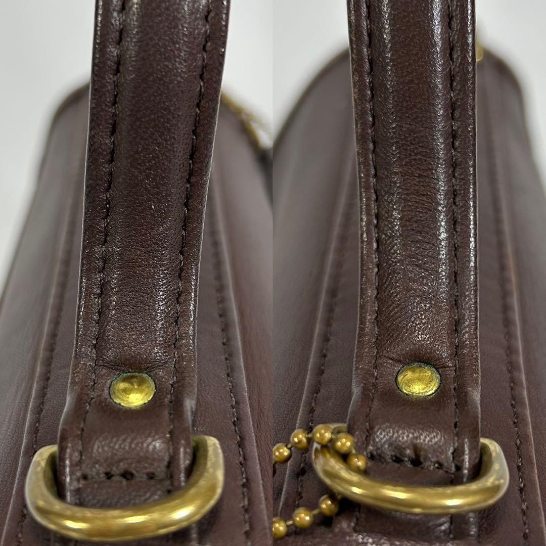 【美品】オールドコーチ 9985 2way ハンドバッグ ターンロック 斜め掛け