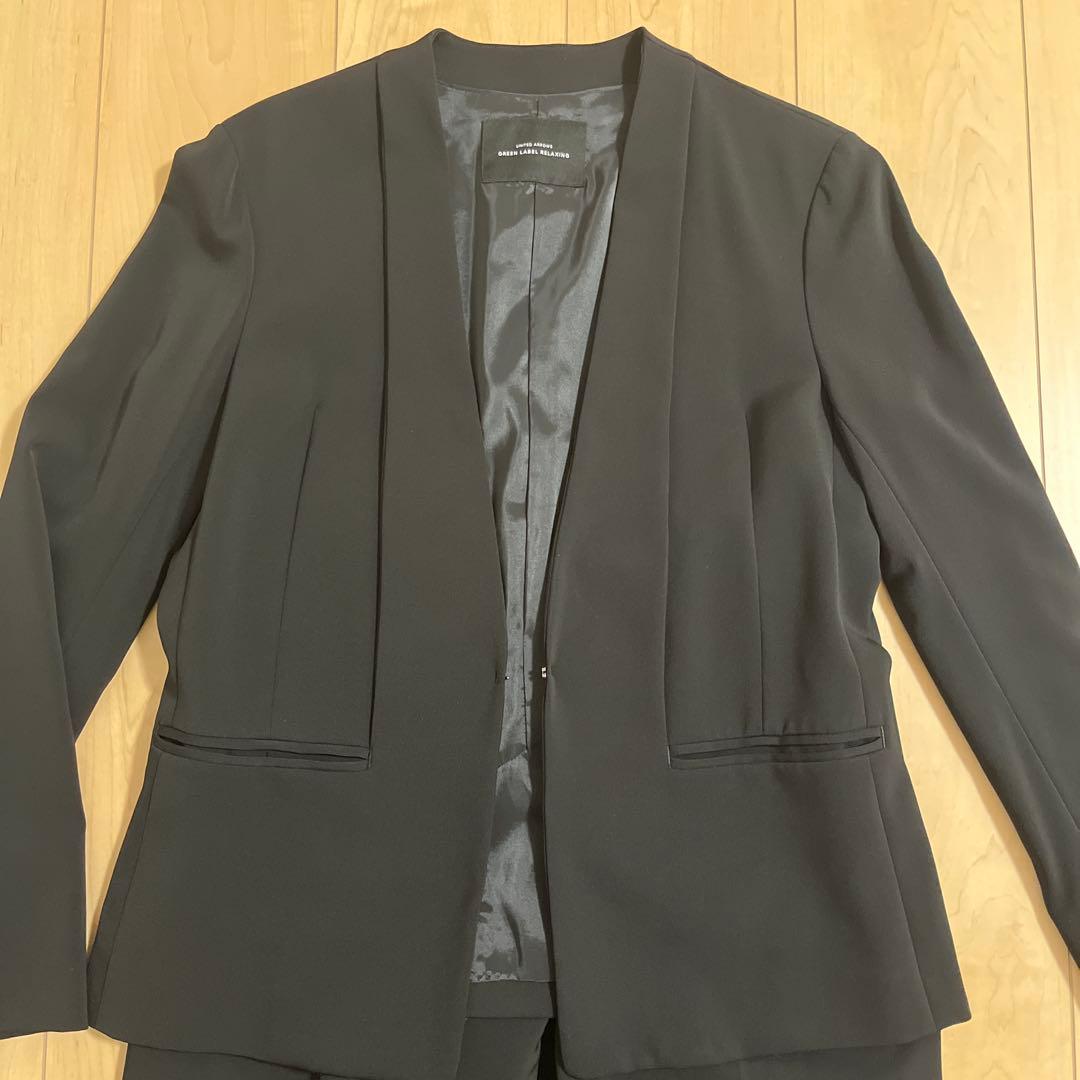 GREEN LABEL RELAXING ブラックパンツスーツ
