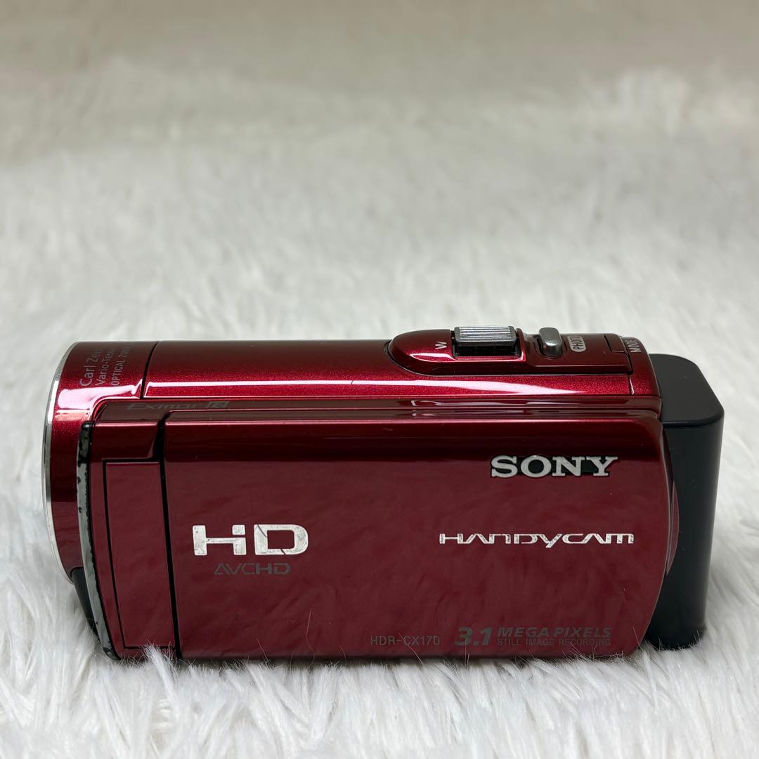 SONY ビデオカメラ　ハンディカム　HDR-CX170 充電器　レッド　動作品