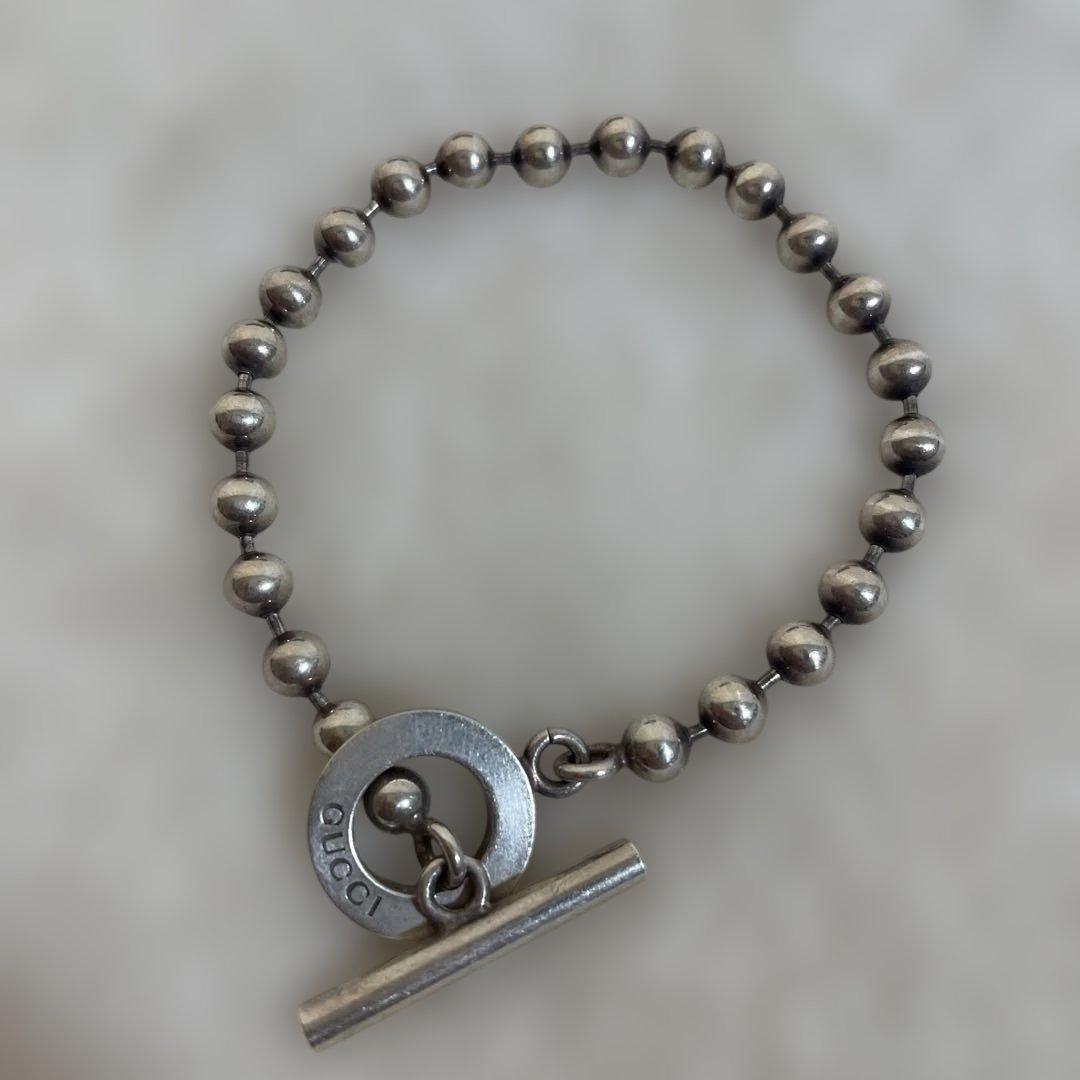 GUCCI シルバー925 ボールチェーンブレスレット