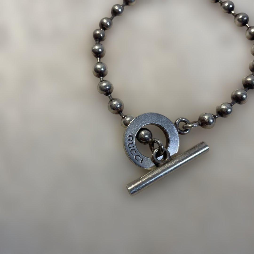 GUCCI シルバー925 ボールチェーンブレスレット