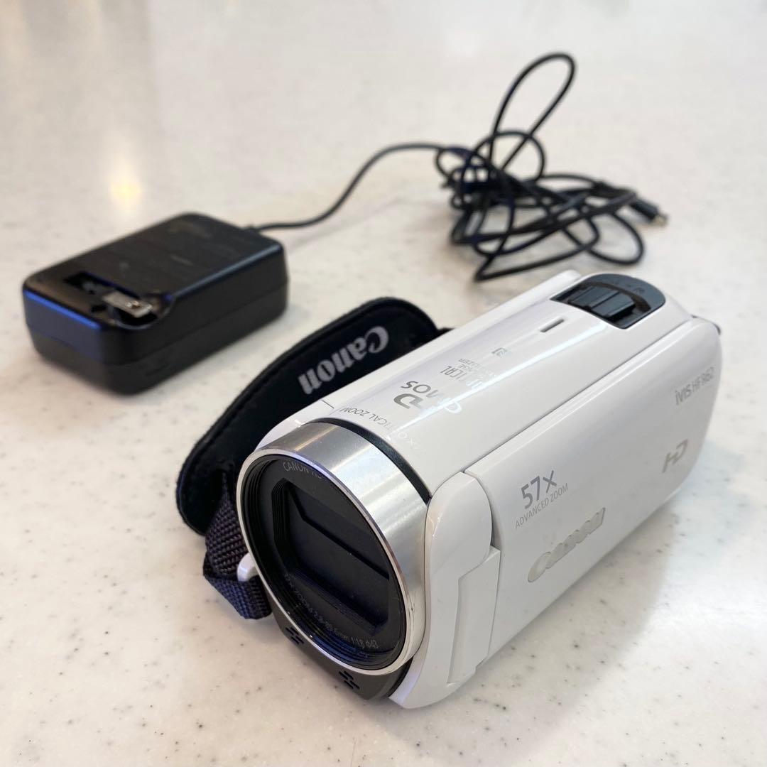 早い者勝ち！Canonキャノン ivis HF R62 ビデオカメラ希少ホワイト