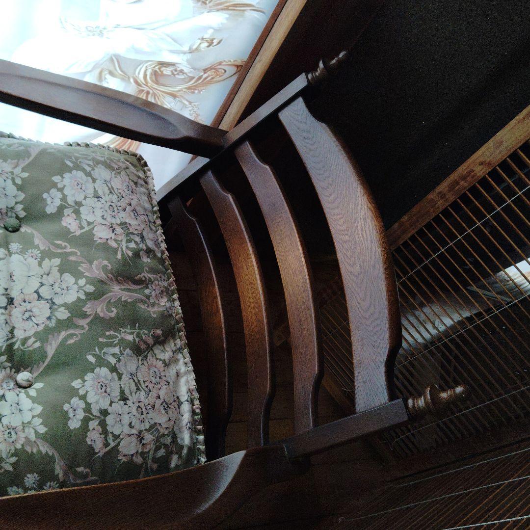 飛騨産業 クラシックソファ花柄1人掛け