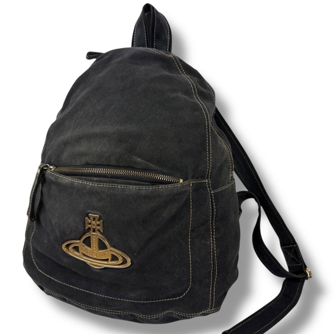 【廃盤品】ヴィヴィアンウエストウッド エッジウェア リュック ビッグオーブ 黒