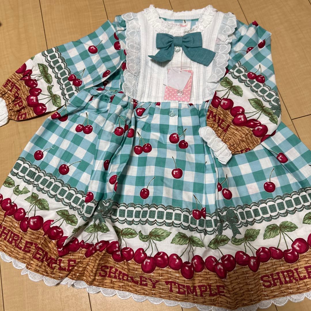 110シャーリーテンプル　長袖ワンピース　チェリー