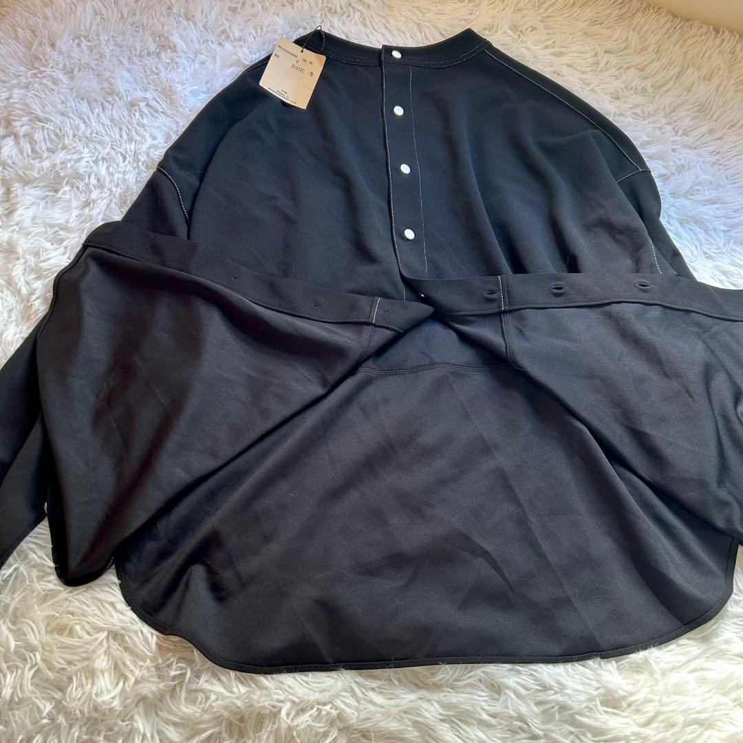 新品タグ付　ビアズリー　 配色ステッチジョーゼット　チュニック　カットソー