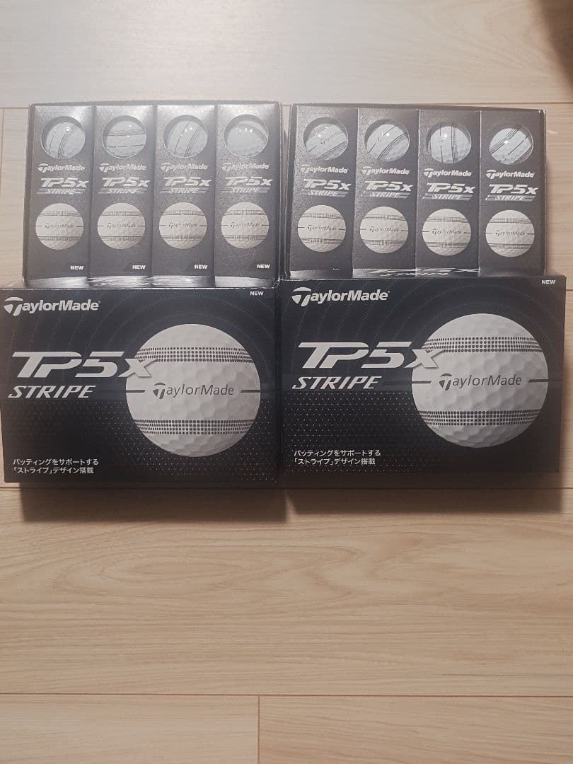 新品 TaylorMade テーラーメイドTP5xストライプゴルフボール2ダース