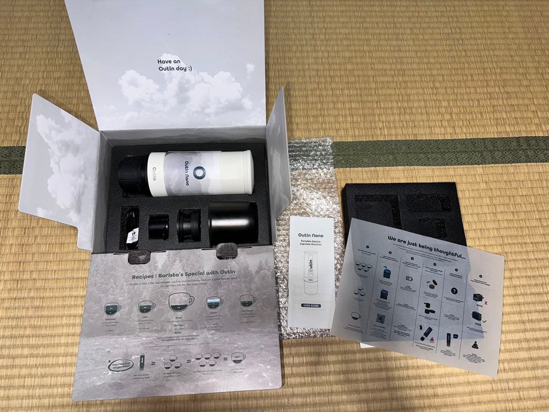 コーヒーメーカー・エスプレッソマシン outin nano + nano basket plus (White)