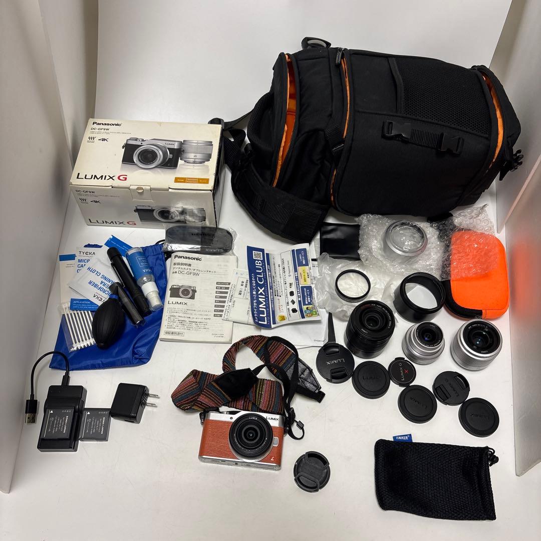 LUMIX G ミラーレス一眼カメラ DC-GF9W ダブルレンズキット+2点