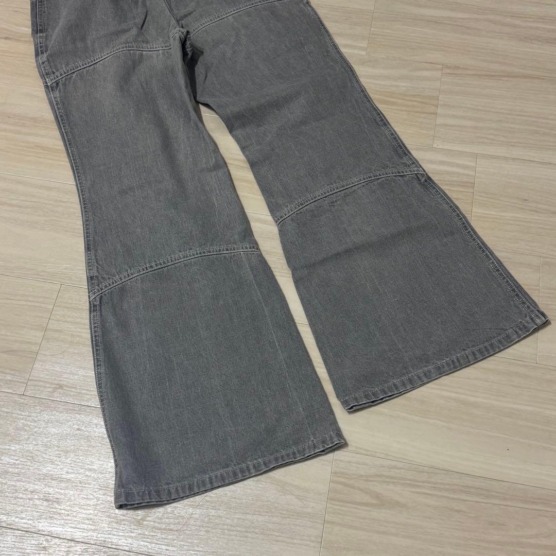 chanel デニム フレアパンツ ココマーク ラインストーン