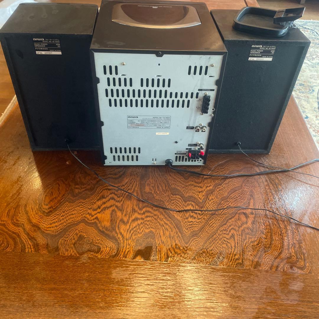AIWA xg-303CDカセットステレオリモコン付き