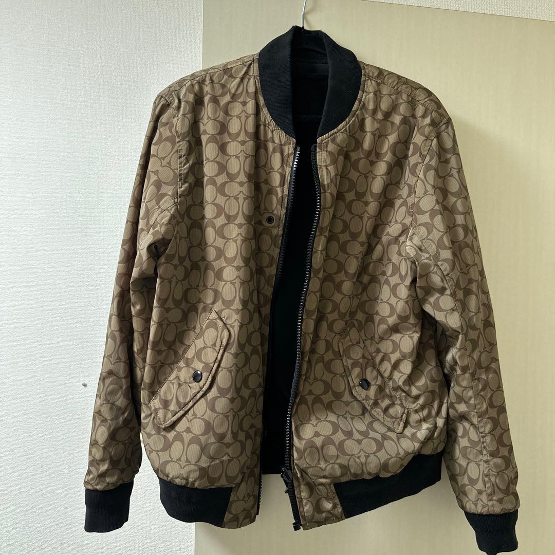 COACHリバーシブル ブラック ボンバージャケット