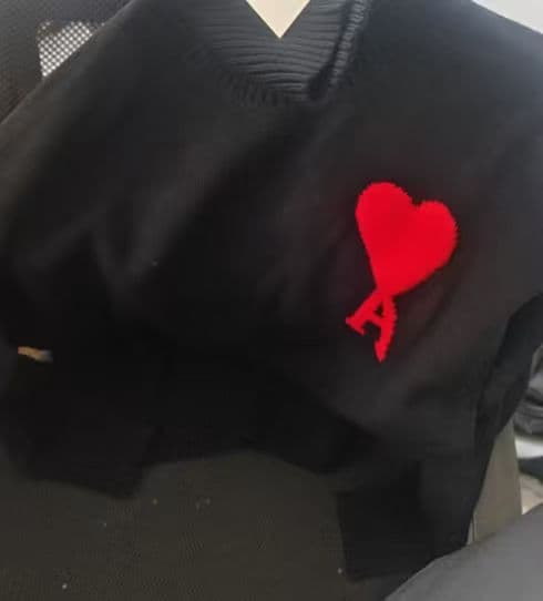 AMI PARIS ニット タートルネック セーター ブラック L