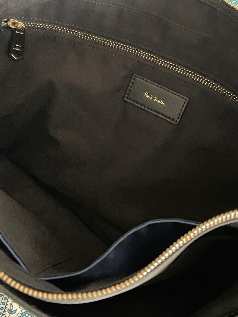 美品　ポールスミス　ビジネスバッグ　肩掛け　ナイロン　レザー