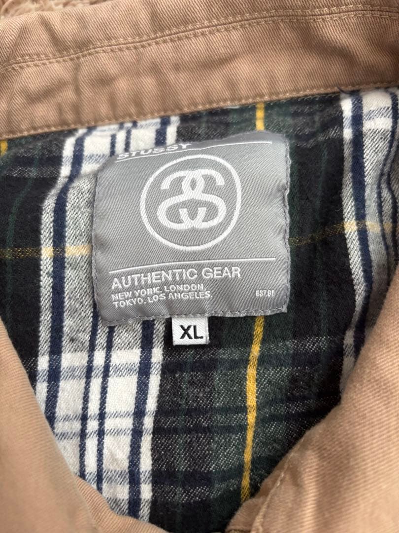 00s stussy スウィングトップ　ブルゾン　ベージュ　ステューシー　XL