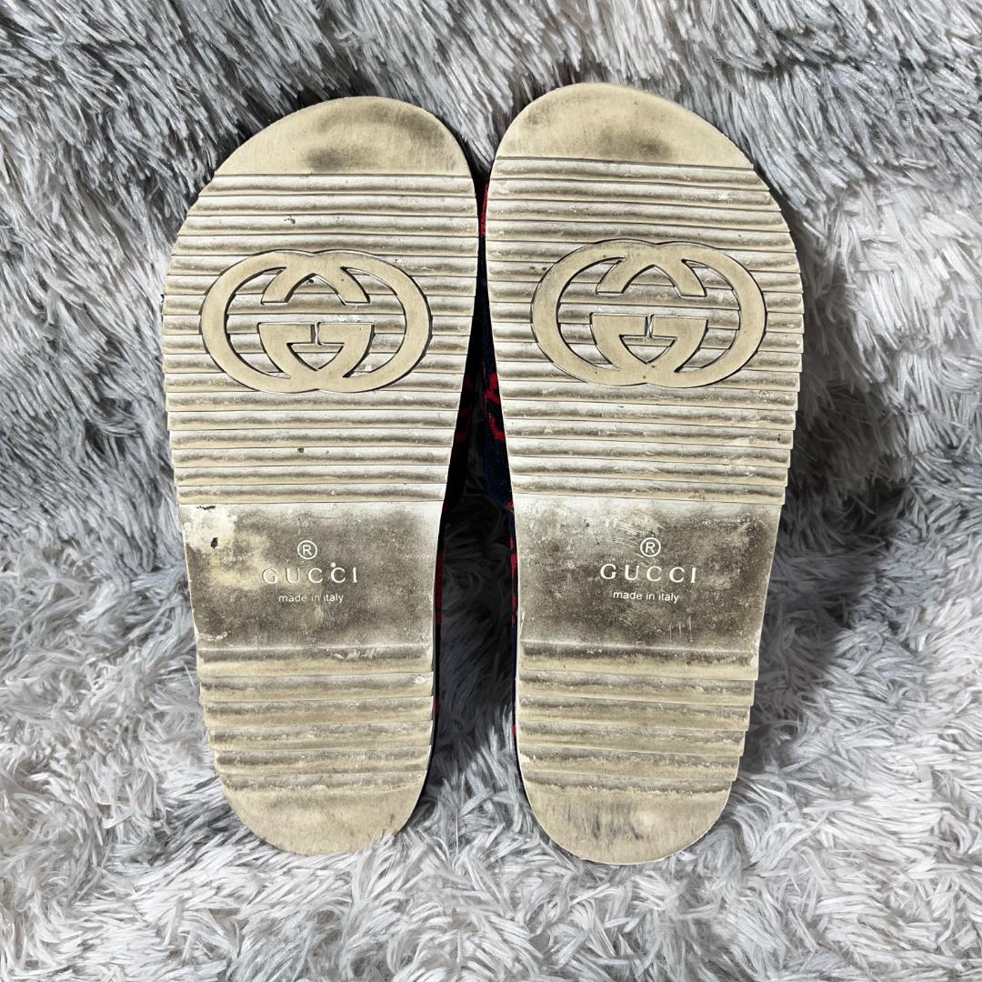 [大人気]　グッチ　GUCCI　テリークロススライドサンダル　GG柄　総柄