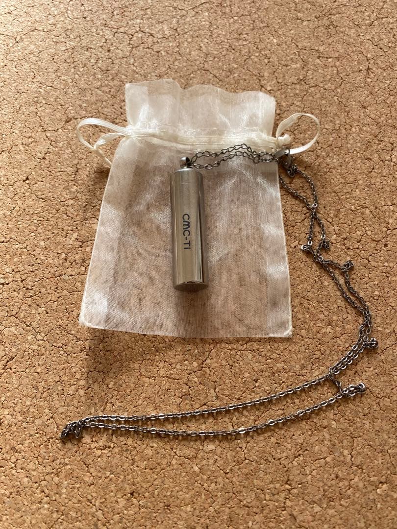 【最終値下げ】CMC総合研究所　 カーボンマイクロコイルペンダントTiネックレス