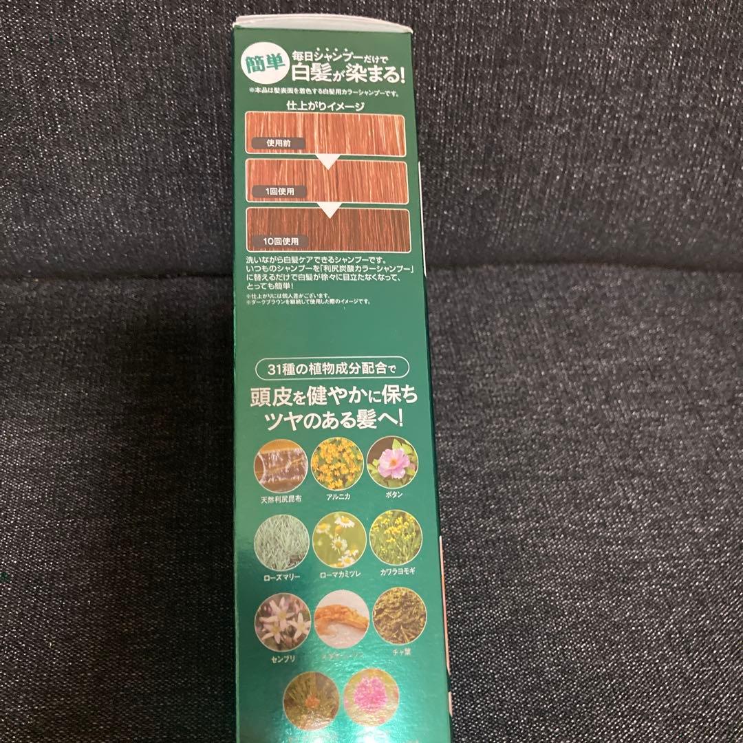 利尻昆布　利尻炭酸カラーシャンプー　白髪用　ダークブラウン