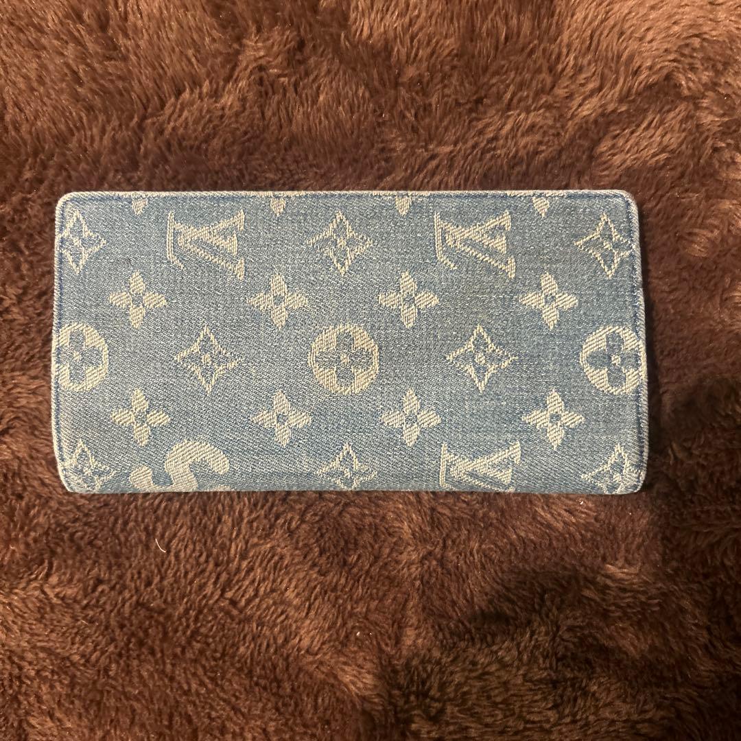 Louis Vuitton Supreme デニム長財布