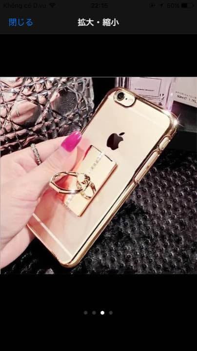 バンカーリングラインストーンスマホリング