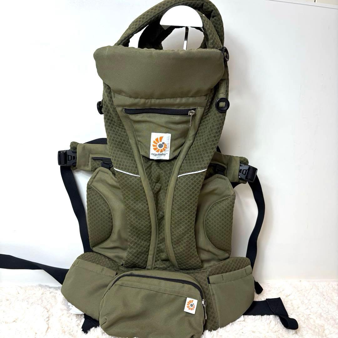 美品 エルゴベビー オムニブリーズ 抱っこひも オリーブグリーン 箱・説明書付き