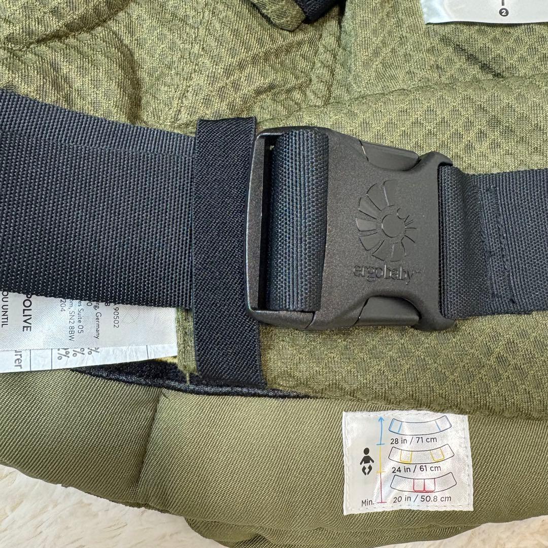 美品 エルゴベビー オムニブリーズ 抱っこひも オリーブグリーン 箱・説明書付き
