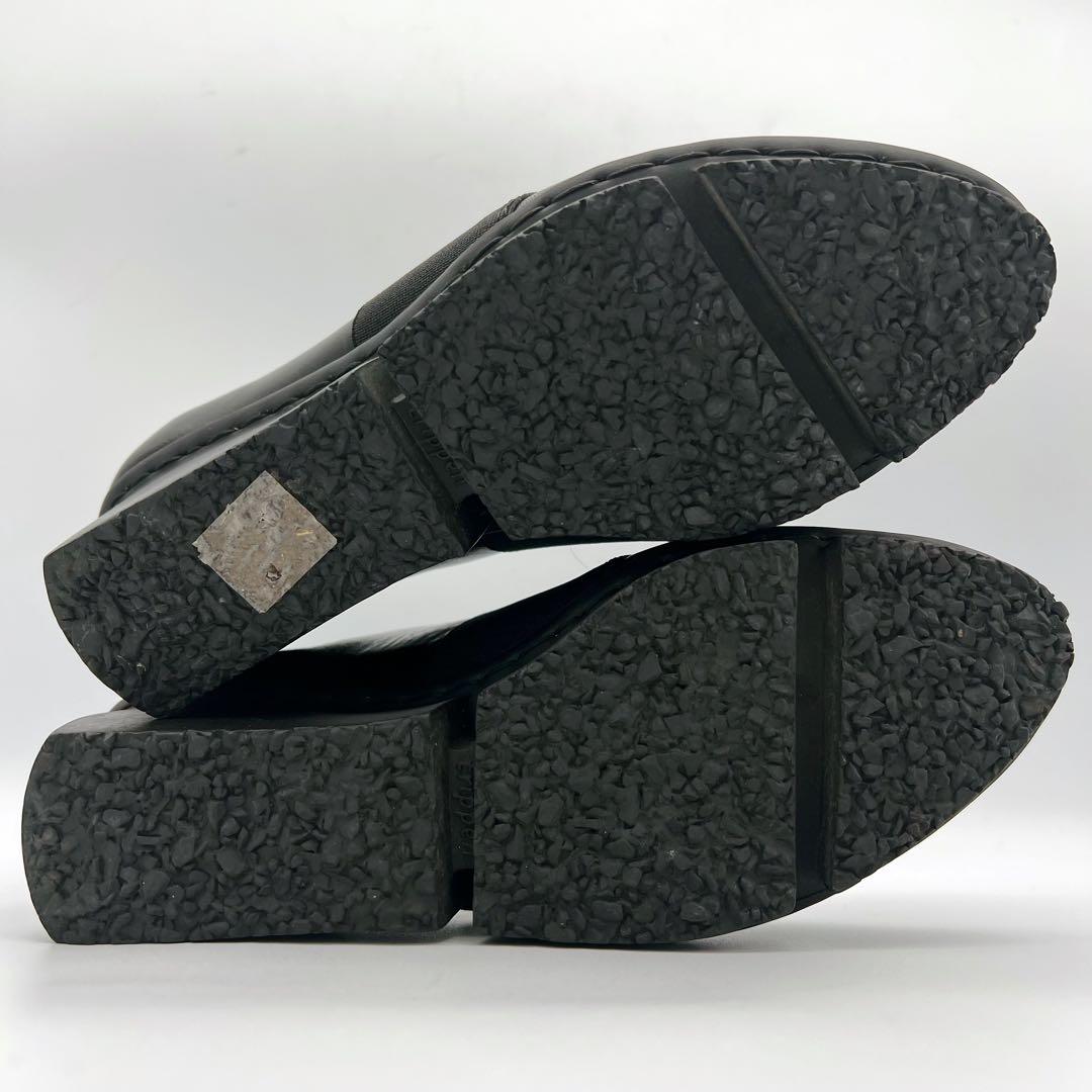 H*i様 trippen トリッペン ウェッジソール バージー 黒 レザー 36