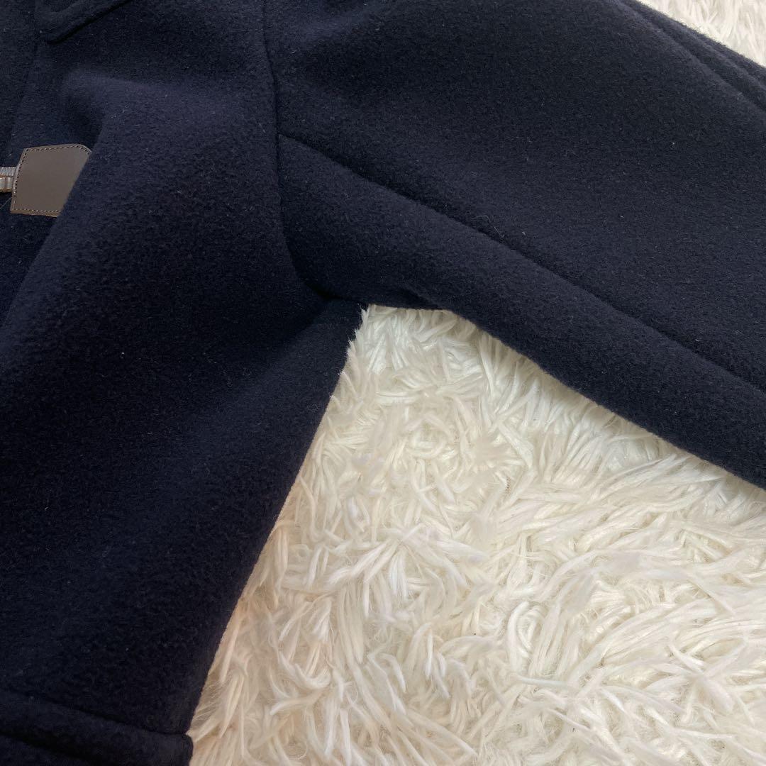 バーバリーロンドン ダッフルコート ネイビー ノバチェック XS相当　140cm