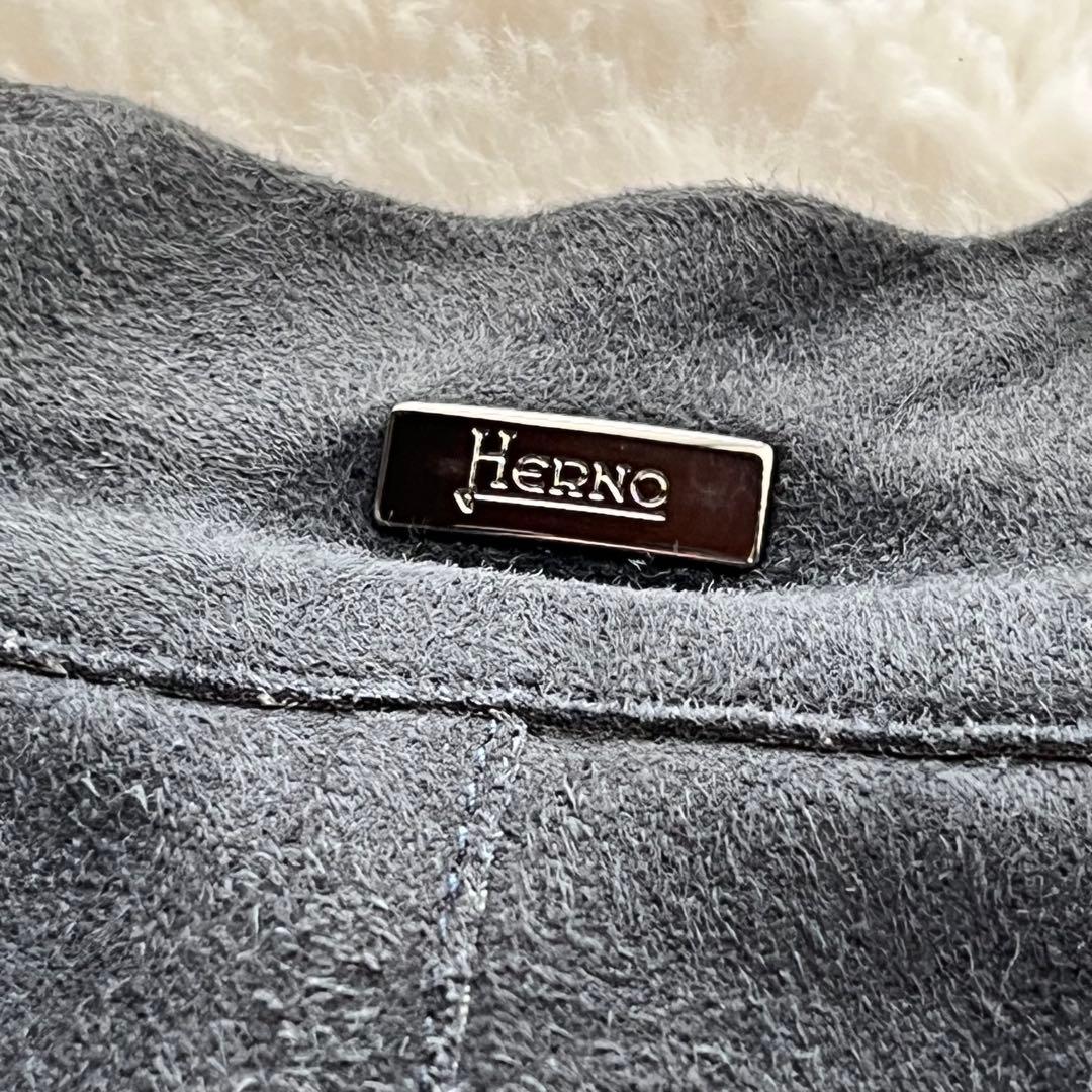 HERNO ヘルノ ゴートスエード ジップアップ ブルゾン ジャケット