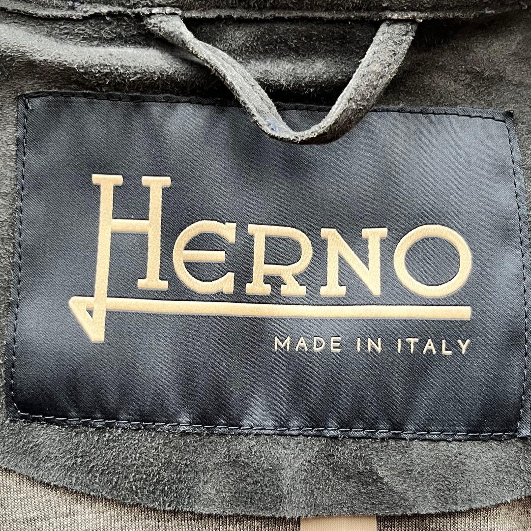 HERNO ヘルノ ゴートスエード ジップアップ ブルゾン ジャケット