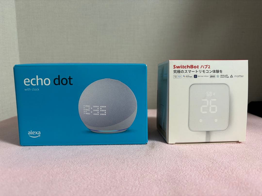 スピーカー・ウーファー Amazon Echo Dot with Clock + SwitchBot