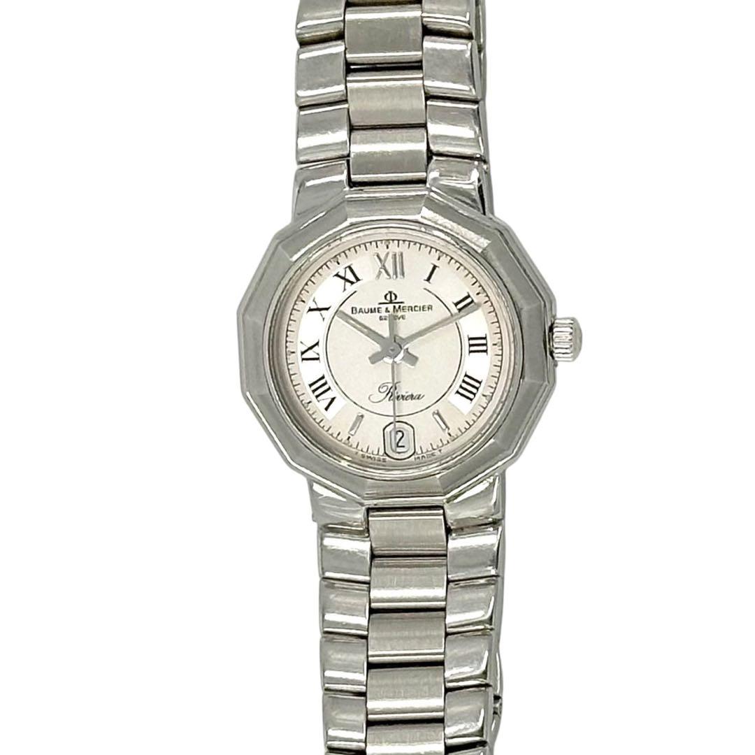 【新品電池】　ボーム＆メルシエ　リビエラ　5231　腕時計　ドデカゴン　シルバー